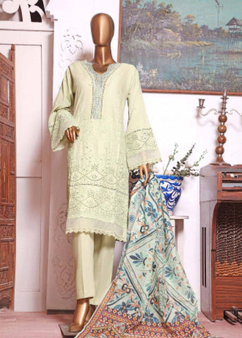 Bin Saeed Fabric - DTS-0008 - 3 Piece Chikankari