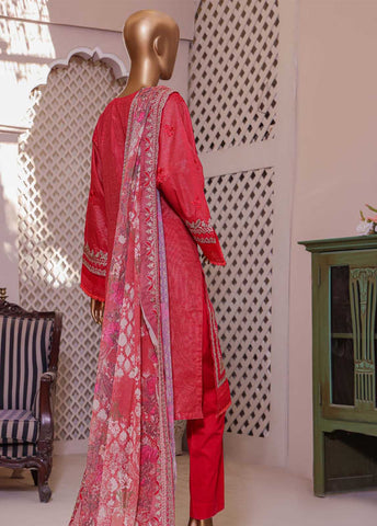 Bin Saeed Fabric - DZ-013A- 3 Piece Dhagakari Collection