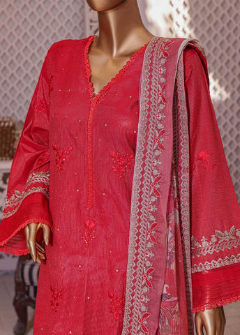 Bin Saeed Fabric - DZ-013A- 3 Piece Dhagakari Collection