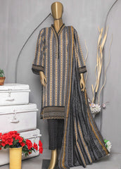 ED-0258 - 3 Piece Lawn Embroidery Stitched Suit