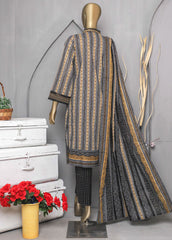 ED-0258 - 3 Piece Lawn Embroidery Stitched Suit
