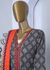 ED-0266 - 3 Piece Lawn Embroidery Stitched Suit