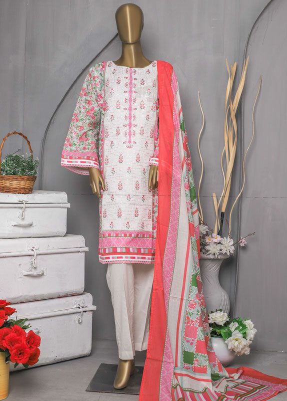 ED-0283 - 3 Piece Lawn Embroidery Stitched Suit