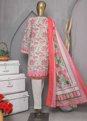 ED-0283 - 3 Piece Lawn Embroidery Stitched Suit