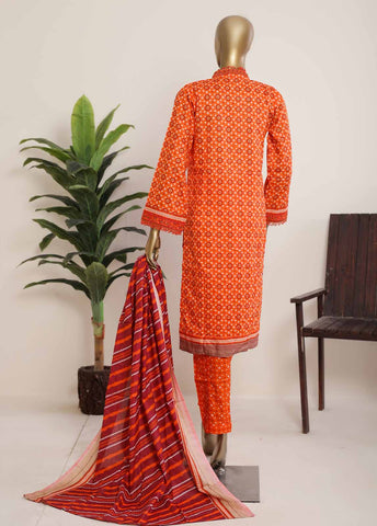 Bin Saeed Fabric - ED-0295  3 Piece Lawn Embroidery