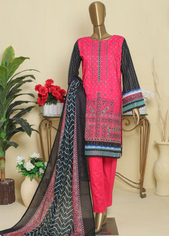 EMB-0282 - 3 Piece Lawn Embroidery Stitched Suit