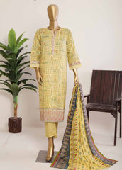 EMB-0299-3 Piece Embroidery Stitched