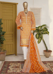 EMB-0516-3 Piece Embroidery Stitched