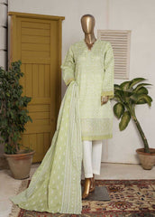 EMB-0518-3 Piece Embroidery Stitched
