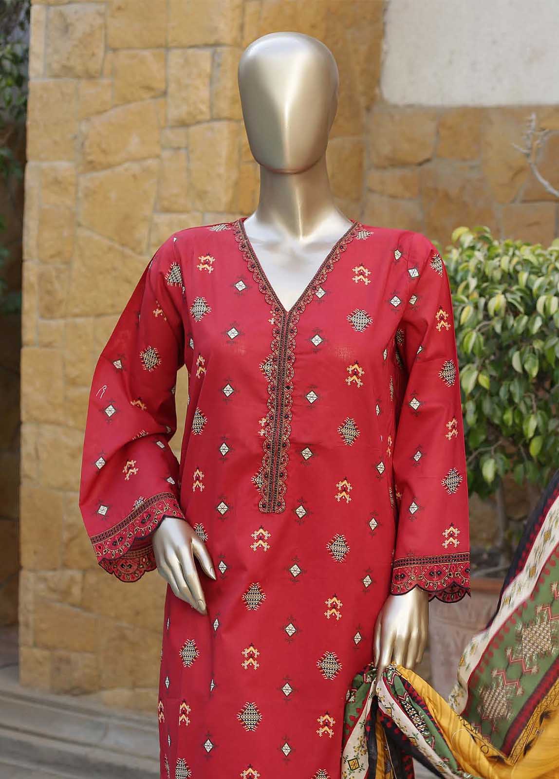 Bin Saeed Fabric - EMB-0539-3 Piece Embroidery Stitched