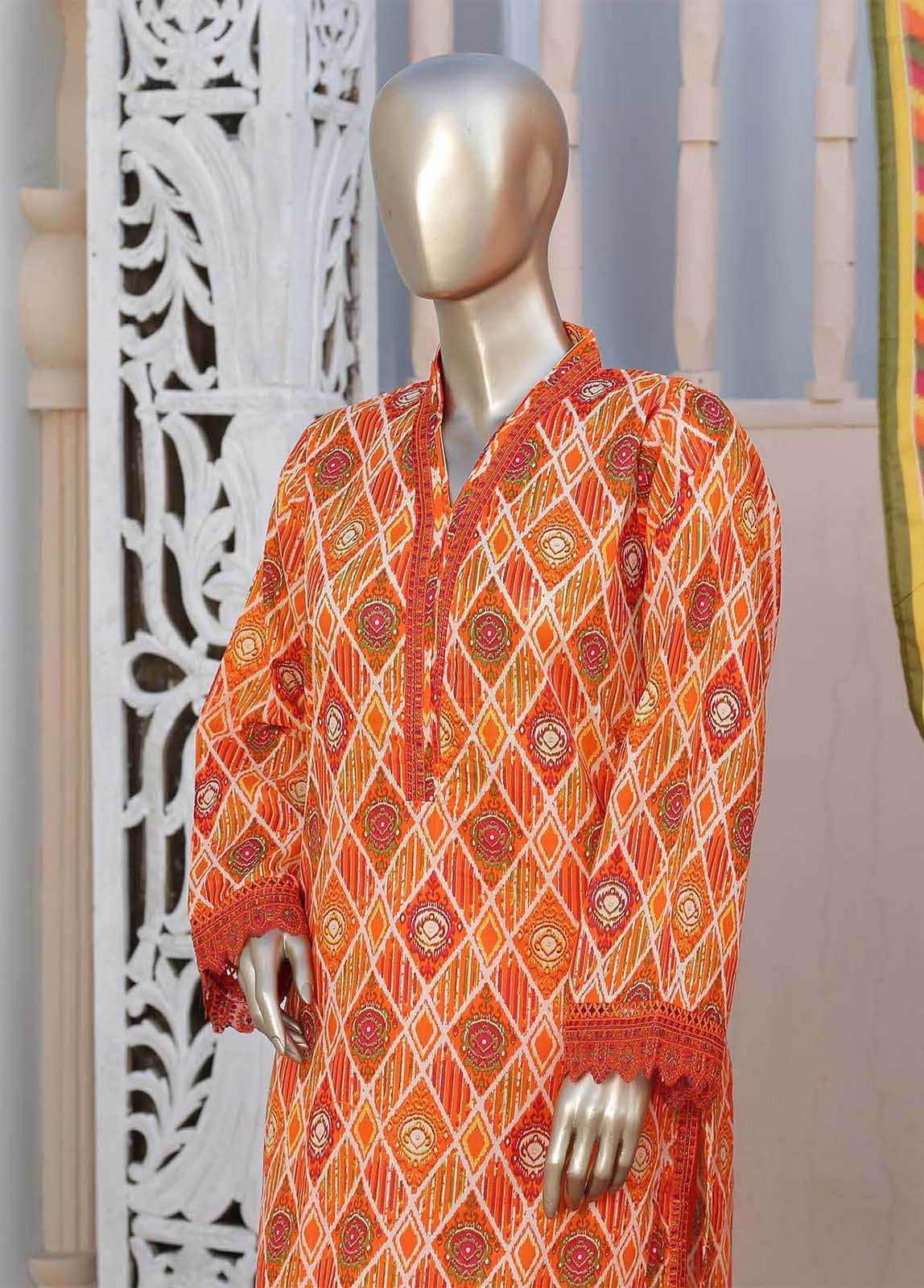 Bin Saeed Fabric - EMB-0606-3 Piece Embroidery Stitched