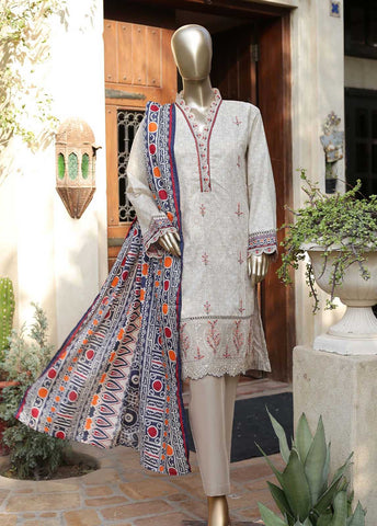 Bin Saeed Fabric - EMB-0610-3 Piece Embroidery Stitched