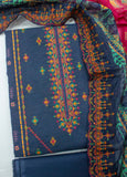 EU-0051- 3 Piece UnStitched Lawn Cut Work Embroidery