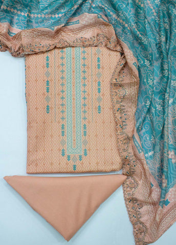 Bin Saeed Fabric - EU-0369- 3 Piece UnStitched Lawn Cut Work Embroidery