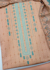 EU-0369- 3 Piece UnStitched Lawn Cut Work Embroidery