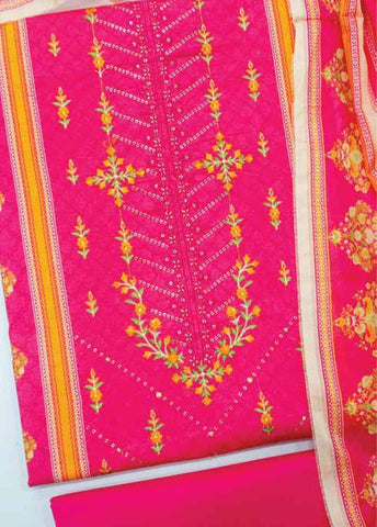 Bin Saeed Fabric - EUP-0033- 3 Piece UnStitched Lawn Embroidery