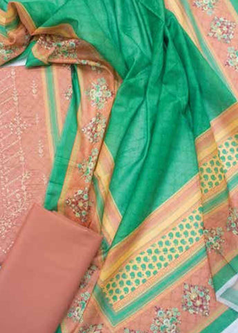 Bin Saeed Fabric - EUP-0045- 3 Piece UnStitched Lawn Embroidery