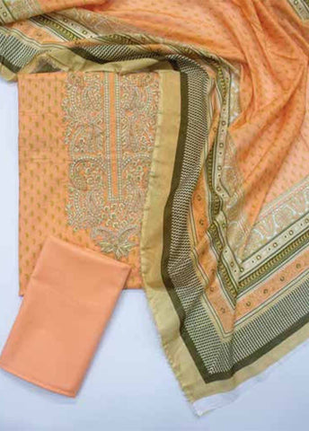 Bin Saeed Fabric - EUP-0374- 3 Piece UnStitched Lawn Embroidery