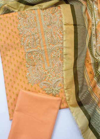 Bin Saeed Fabric - EUP-0374- 3 Piece UnStitched Lawn Embroidery