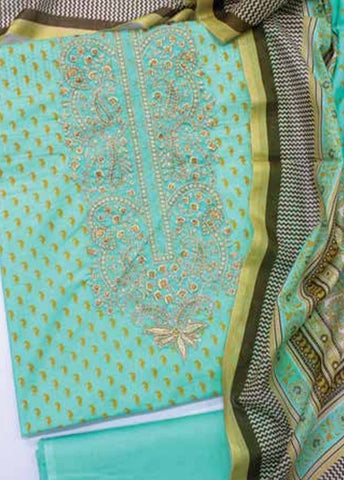 Bin Saeed Fabric - EUP-0375- 3 Piece UnStitched Lawn Embroidery