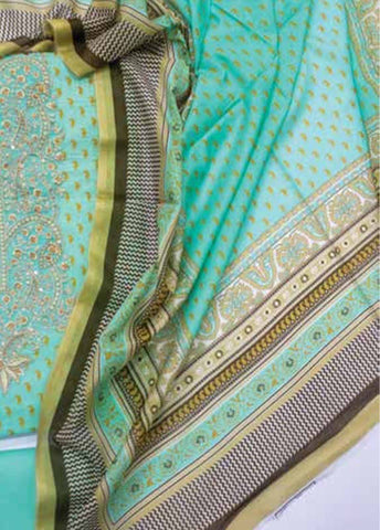 Bin Saeed Fabric - EUP-0375- 3 Piece UnStitched Lawn Embroidery
