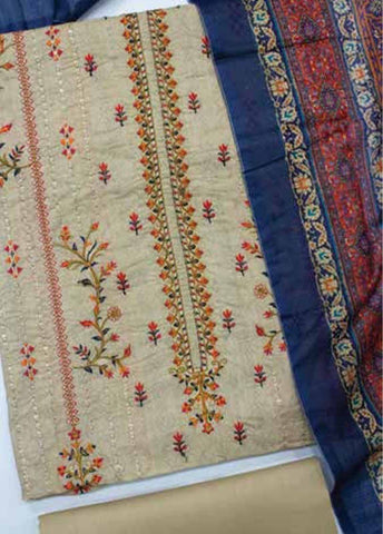 Bin Saeed Fabric - EUP-0577- 3 Piece UnStitched Lawn Embroidery