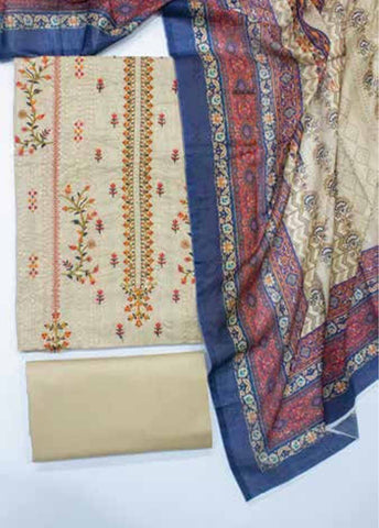 Bin Saeed Fabric - EUP-0577- 3 Piece UnStitched Lawn Embroidery
