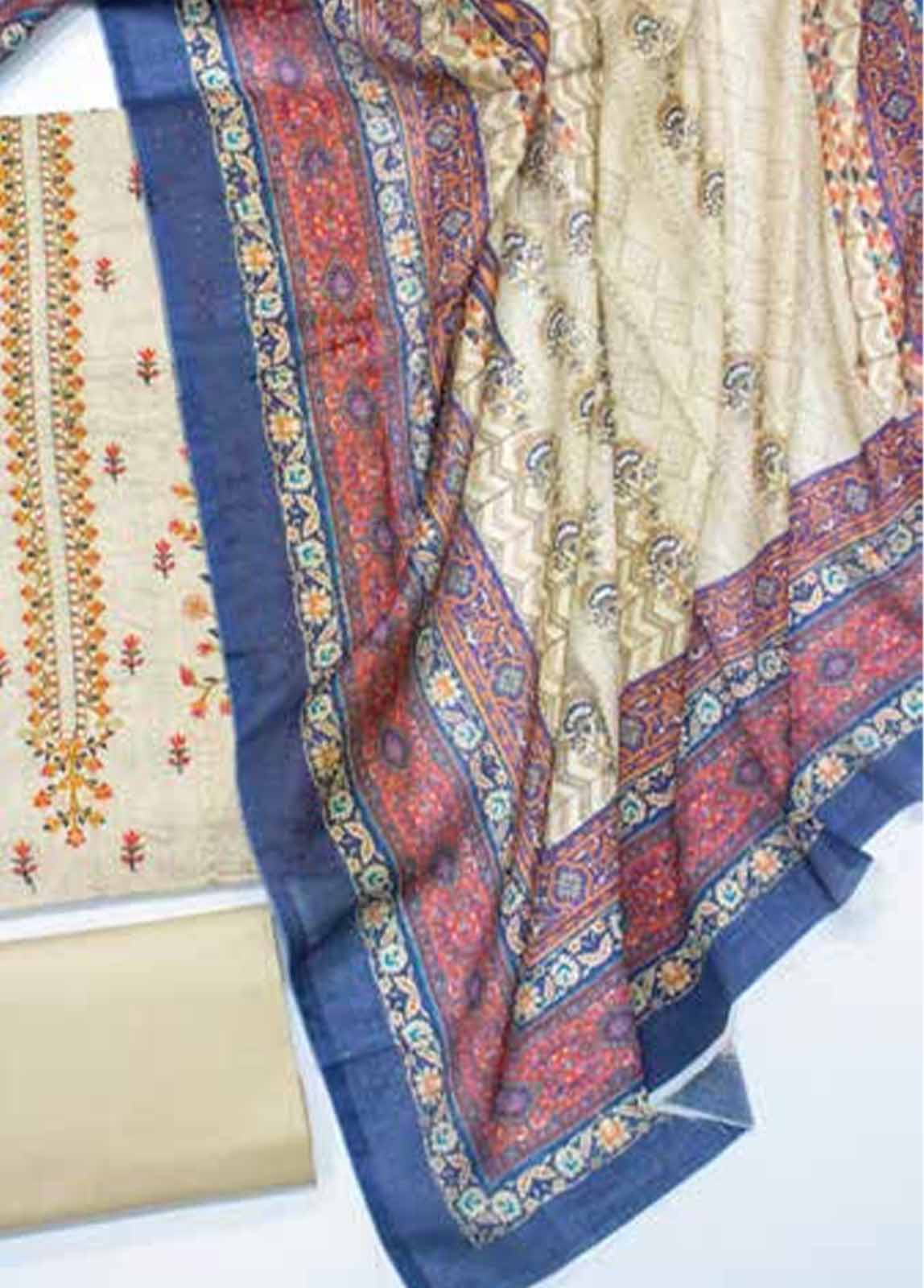 Bin Saeed Fabric - EUP-0577- 3 Piece UnStitched Lawn Embroidery