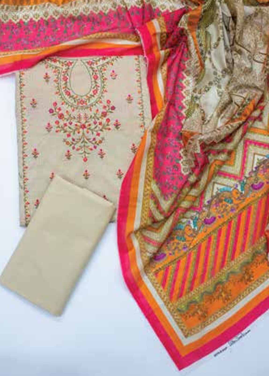 EUP-0579- 3 Piece UnStitched Lawn Embroidery