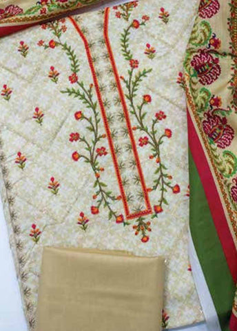 Bin Saeed Fabric - EUP-0809- 3 Piece UnStitched Lawn Embroidery