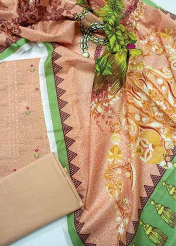 Bin Saeed Fabric - EUP-0811- 3 Piece UnStitched Lawn Embroidery