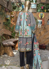F-0020 - 3 Piece Printed Lawn Stitched Suit