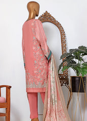 F-0217 B - 3 Piece Printed Lawn Stitched Suit