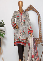 F-0223 - 3 Piece Printed Lawn Stitched Suit
