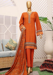 F-0231 - 3 Piece Printed Lawn Stitched Suit