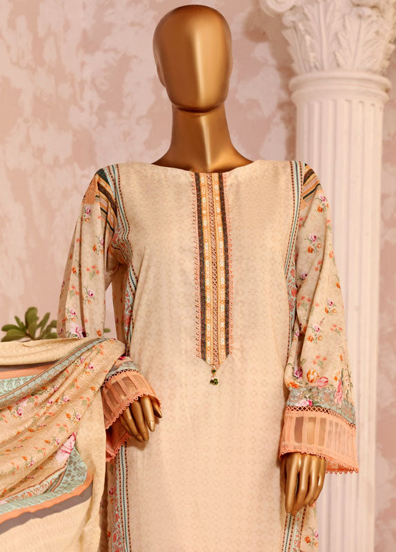 F-0235 - 3 Piece Printed Lawn Stitched Suit