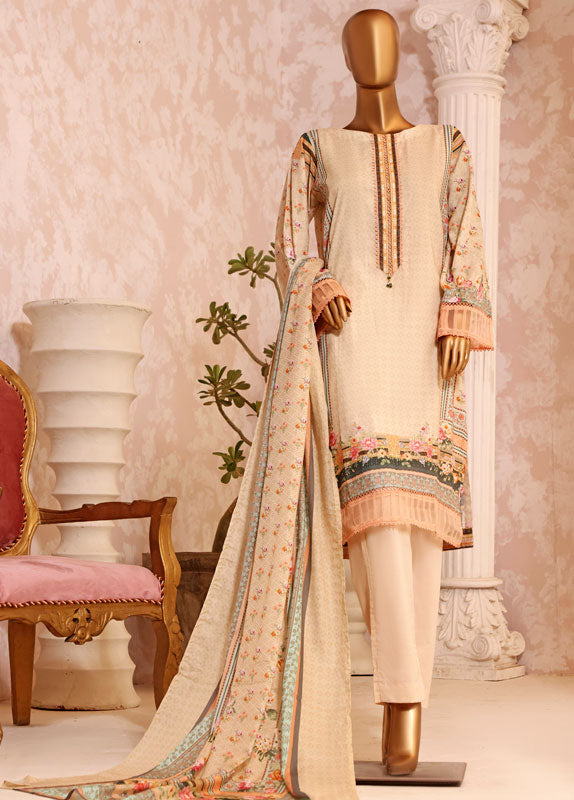 F-0235 - 3 Piece Printed Lawn Stitched Suit