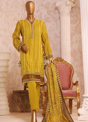 F-0236 - 3 Piece Printed Lawn Stitched Suit