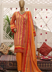 F-0257 - 3 Piece Printed Lawn Stitched Suit