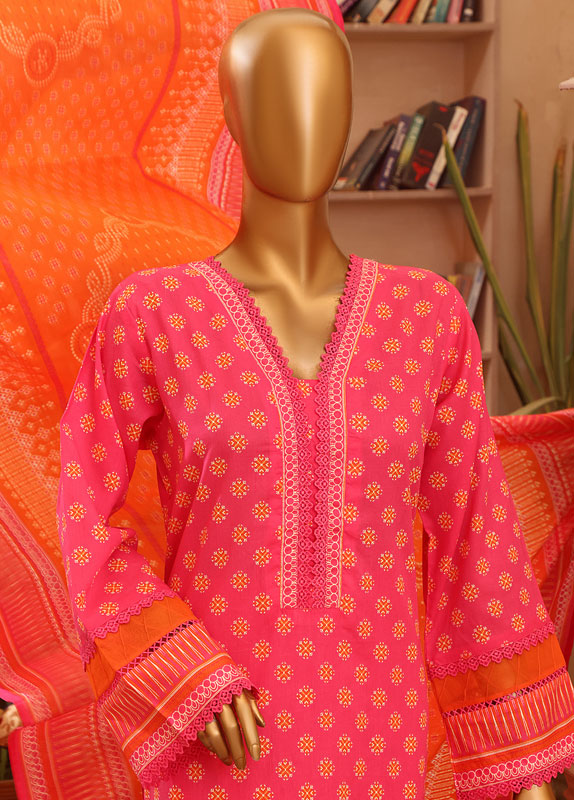 F-0263 - 3 Piece Printed Lawn Stitched Suit