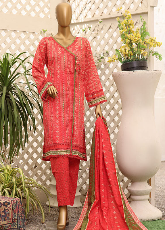 F-0267 - 3 Piece Printed Lawn Stitched Suit