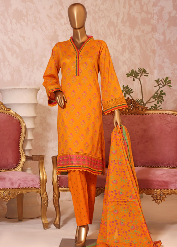 F-0272 - 3 Piece Printed Lawn Stitched Suit