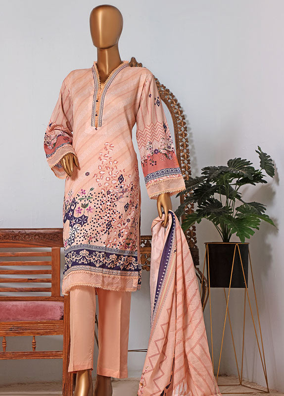 F-0285 - 3 Piece Printed Lawn Stitched Suit