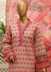 F-0288 - 3 Piece Printed Lawn Stitched Suit