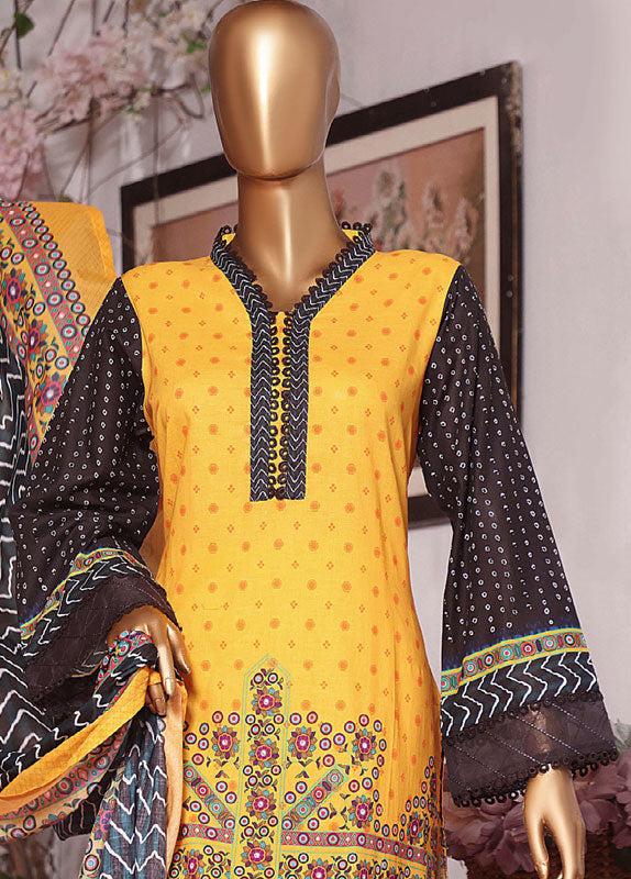 F-0372 - 3 Piece Printed Lawn Stitched Suit
