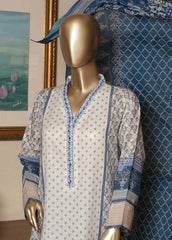 F-0413- 3 Piece Printed Stitched