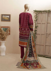 F-0467- 3 Piece Printed Stitched