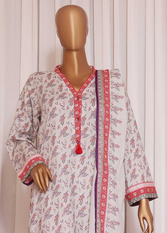 Bin Saeed Fabric - F-0509- 3 Piece Printed Stitched