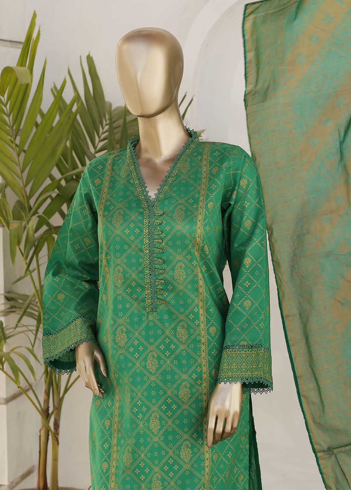 F-0523- 3 Piece Printed Stitched