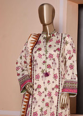 F-0614- 3 Piece Printed Stitched